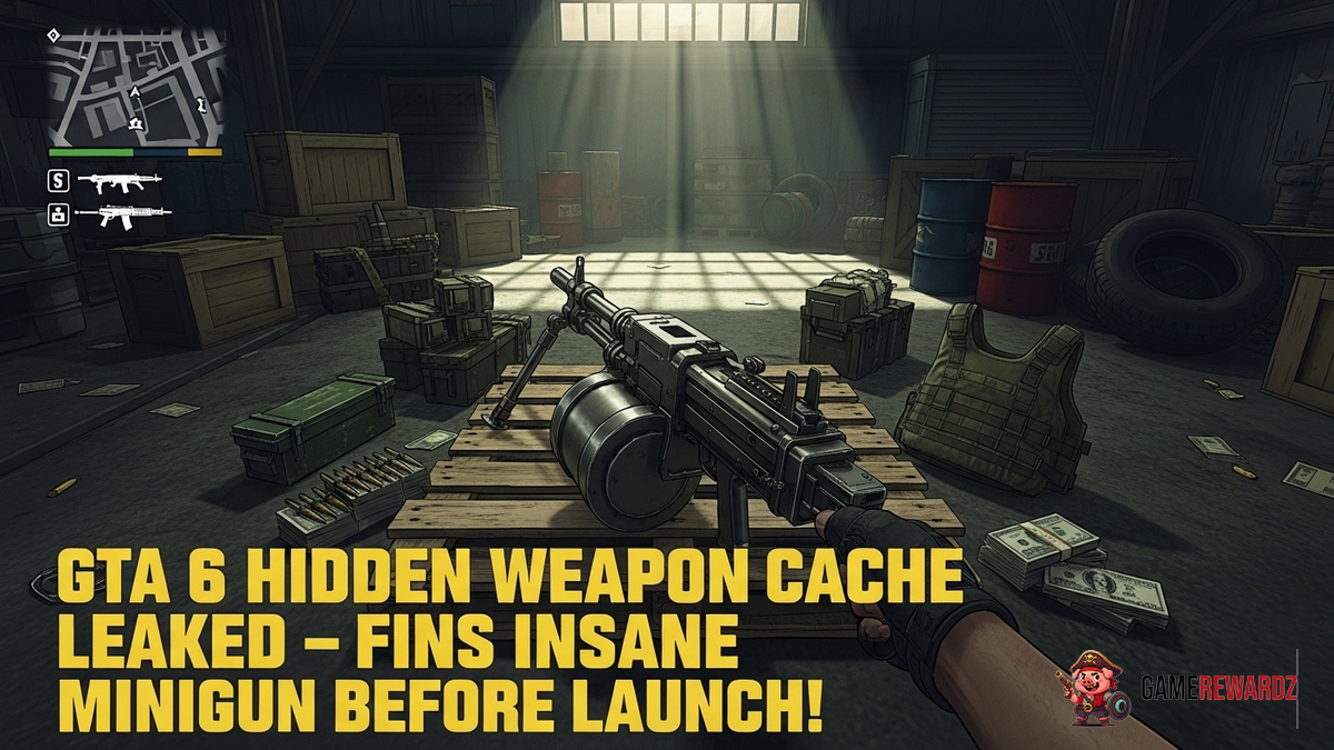 GTA 6 Hidden Weapon Cache Leaked – Find This INSANE Minigun Before Launch!